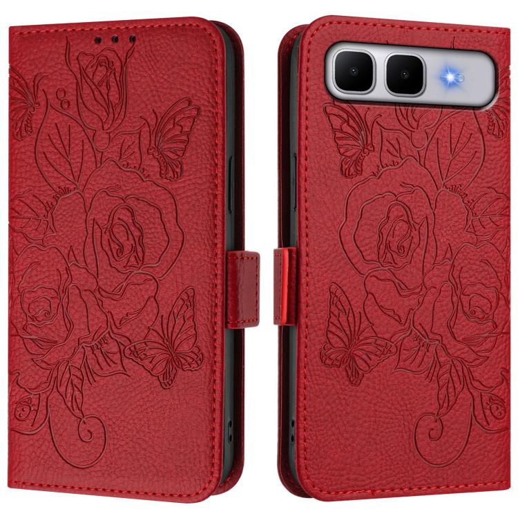 Embossed Rose RFID Anti-theft Leather Phone Case, For Infinix GT 50 Pro 5G, For Infinix Note Edge 5G Global, For Infinix Smart 20 4G / X6840, For Infinix Note 60 5G / Note 60 Pro 5G, For Infinix Hot 60i 5G / Tecno Spark Go 5G, For Infinix Smart 10 Plus...