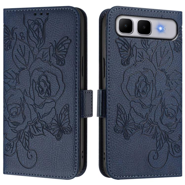 Embossed Rose RFID Anti-theft Leather Phone Case, For Infinix GT 50 Pro 5G, For Infinix Note Edge 5G Global, For Infinix Smart 20 4G / X6840, For Infinix Note 60 5G / Note 60 Pro 5G, For Infinix Hot 60i 5G / Tecno Spark Go 5G, For Infinix Smart 10 Plus...