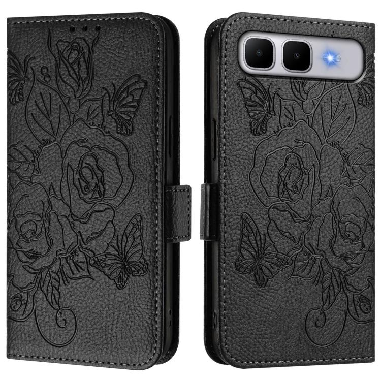 Embossed Rose RFID Anti-theft Leather Phone Case, For Infinix GT 50 Pro 5G, For Infinix Note Edge 5G Global, For Infinix Smart 20 4G / X6840, For Infinix Note 60 5G / Note 60 Pro 5G, For Infinix Hot 60i 5G / Tecno Spark Go 5G, For Infinix Smart 10 Plus...