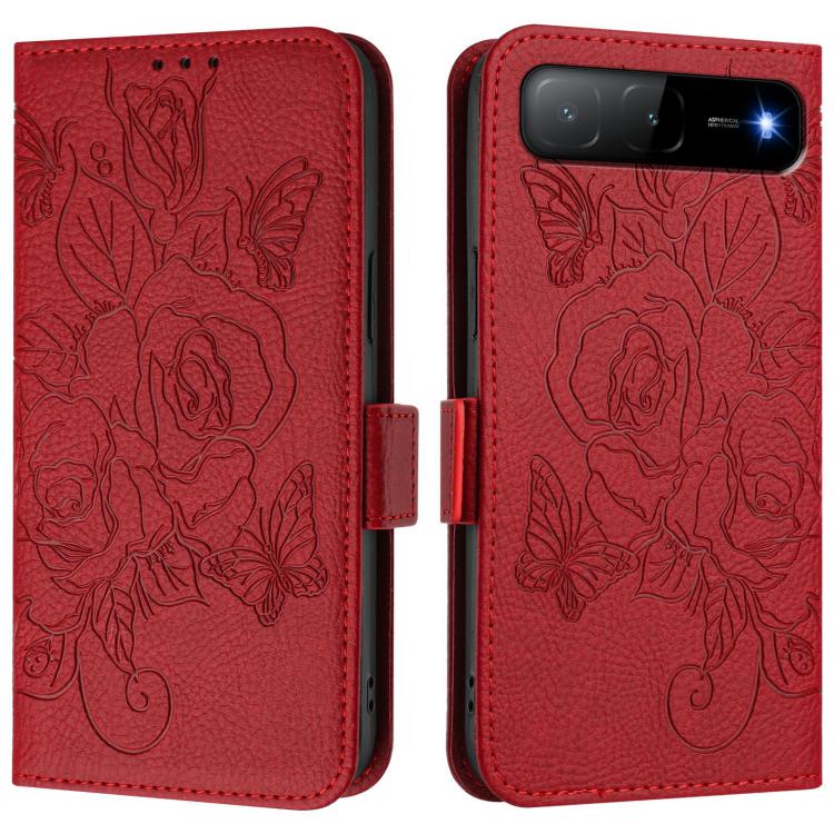 Embossed Rose RFID Anti-theft Leather Phone Case, For Infinix GT 50 Pro 5G, For Infinix Note Edge 5G Global, For Infinix Smart 20 4G / X6840, For Infinix Note 60 5G / Note 60 Pro 5G, For Infinix Hot 60i 5G / Tecno Spark Go 5G, For Infinix Smart 10 Plus...