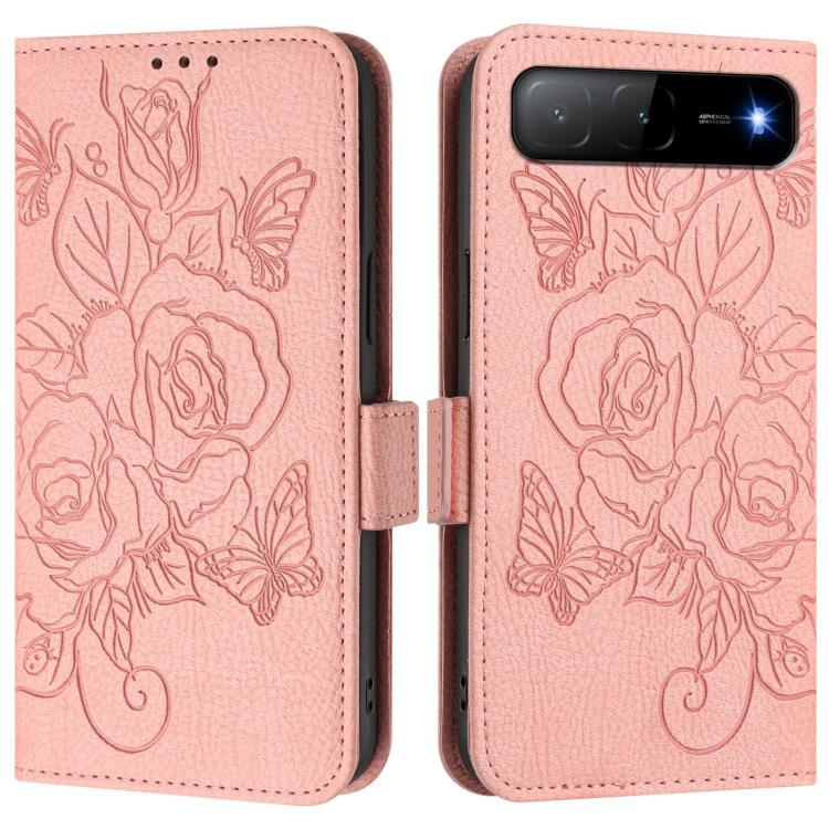 Embossed Rose RFID Anti-theft Leather Phone Case, For Infinix GT 50 Pro 5G, For Infinix Note Edge 5G Global, For Infinix Smart 20 4G / X6840, For Infinix Note 60 5G / Note 60 Pro 5G, For Infinix Hot 60i 5G / Tecno Spark Go 5G, For Infinix Smart 10 Plus...