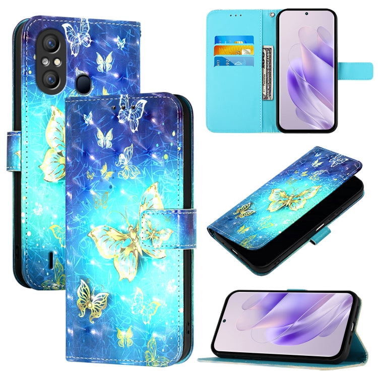 3D Painting Horizontal Flip Leather Phone Case, For Itel P40, For Itel S17 / Vision 3, For Itel A58 / A49, For Itel P17 / A27, For Itel A48