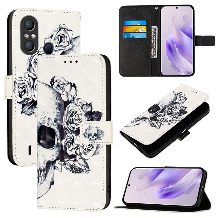 3D Painting Horizontal Flip Leather Phone Case, For Itel P40, For Itel S17 / Vision 3, For Itel A58 / A49, For Itel P17 / A27, For Itel A48