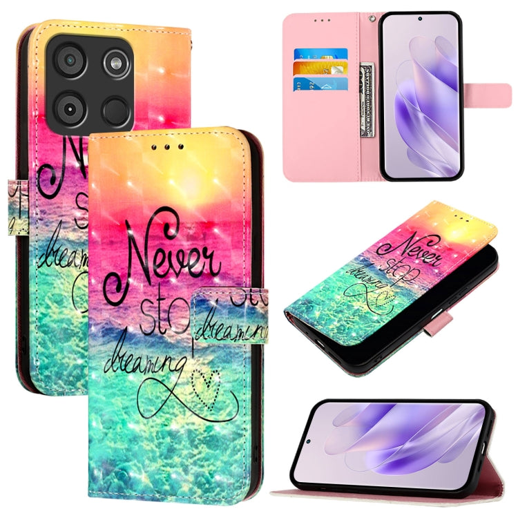 3D Painting Horizontal Flip Leather Phone Case, For Itel A05s, For Itel A70, For Itel A60 / A60s, For Itel S23+, For Itel S23, For Itel S18 / Vision 5