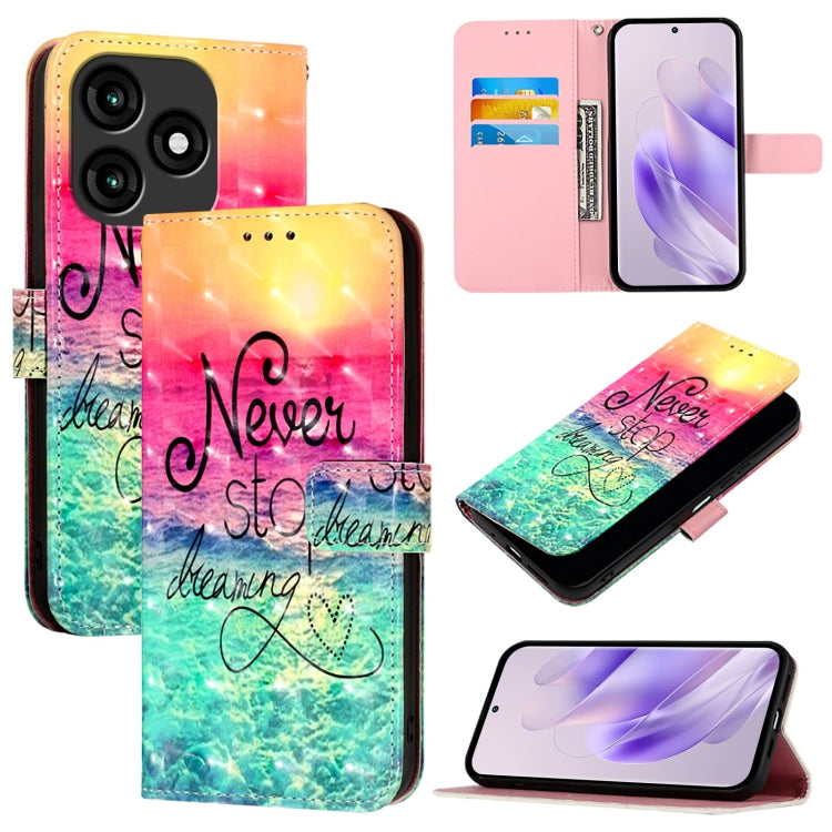 3D Painting Horizontal Flip Leather Phone Case, For Itel A05s, For Itel A70, For Itel A60 / A60s, For Itel S23+, For Itel S23, For Itel S18 / Vision 5