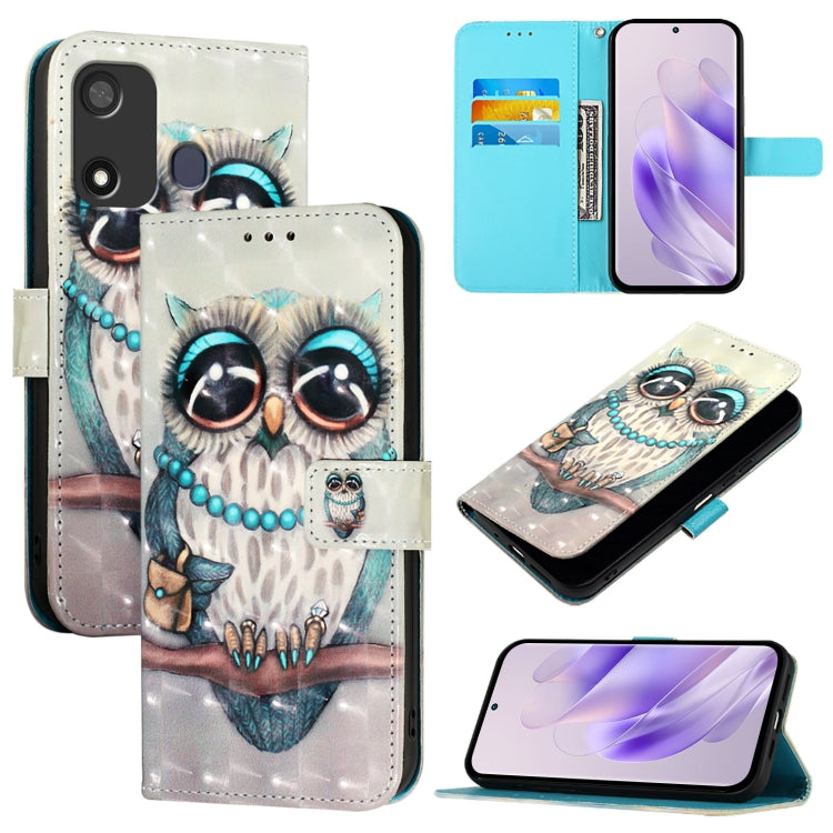 3D Painting Horizontal Flip Leather Phone Case, For Itel P40, For Itel S17 / Vision 3, For Itel A58 / A49, For Itel P17 / A27, For Itel A48