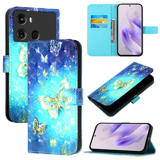 3D Painting Horizontal Flip Leather Phone Case, For Itel P40, For Itel S17 / Vision 3, For Itel A58 / A49, For Itel P17 / A27, For Itel A48