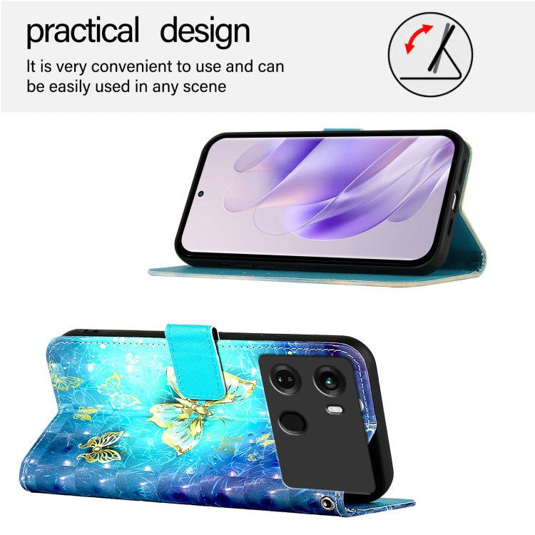 3D Painting Horizontal Flip Leather Phone Case, For Itel P40, For Itel S17 / Vision 3, For Itel A58 / A49, For Itel P17 / A27, For Itel A48