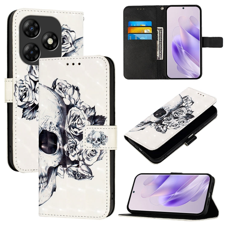 3D Painting Horizontal Flip Leather Phone Case, For Itel A23 Pro / A17, For Itel P55 5G, For Itel RS4, For Itel S24, For Itel P55+, For Itel P55 4G