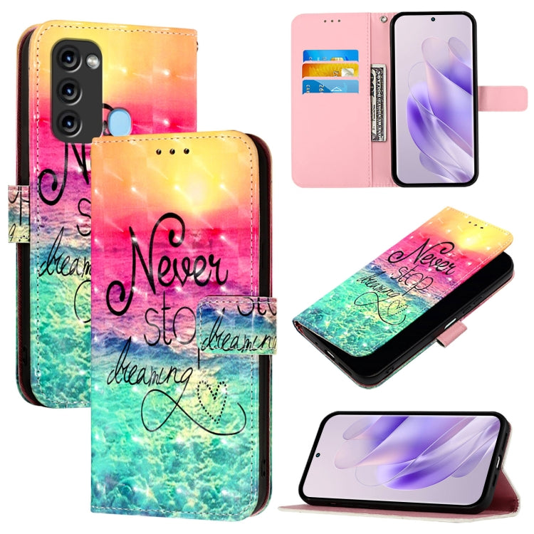 3D Painting Horizontal Flip Leather Phone Case, For Itel P40, For Itel S17 / Vision 3, For Itel A58 / A49, For Itel P17 / A27, For Itel A48