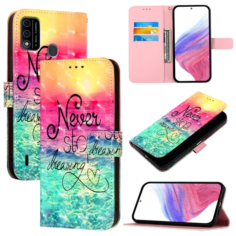 3D Painting Horizontal Flip Leather Phone Case, For Itel P40, For Itel S17 / Vision 3, For Itel A58 / A49, For Itel P17 / A27, For Itel A48