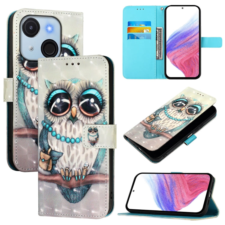 3D Painting Horizontal Flip Leather Phone Case, For itel A95 5G, For Itel A90 4G, For itel City 100, For itel A80 4G, For itel A50C, For Itel A50