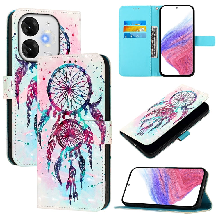 3D Painting Horizontal Flip Leather Phone Case, For itel A95 5G, For Itel A90 4G, For itel City 100, For itel A80 4G, For itel A50C, For Itel A50