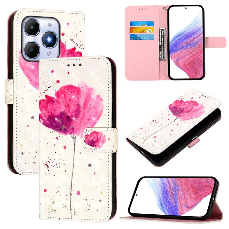 3D Painting Horizontal Flip Leather Phone Case, For itel A95 5G, For Itel A90 4G, For itel City 100, For itel A80 4G, For itel A50C, For Itel A50
