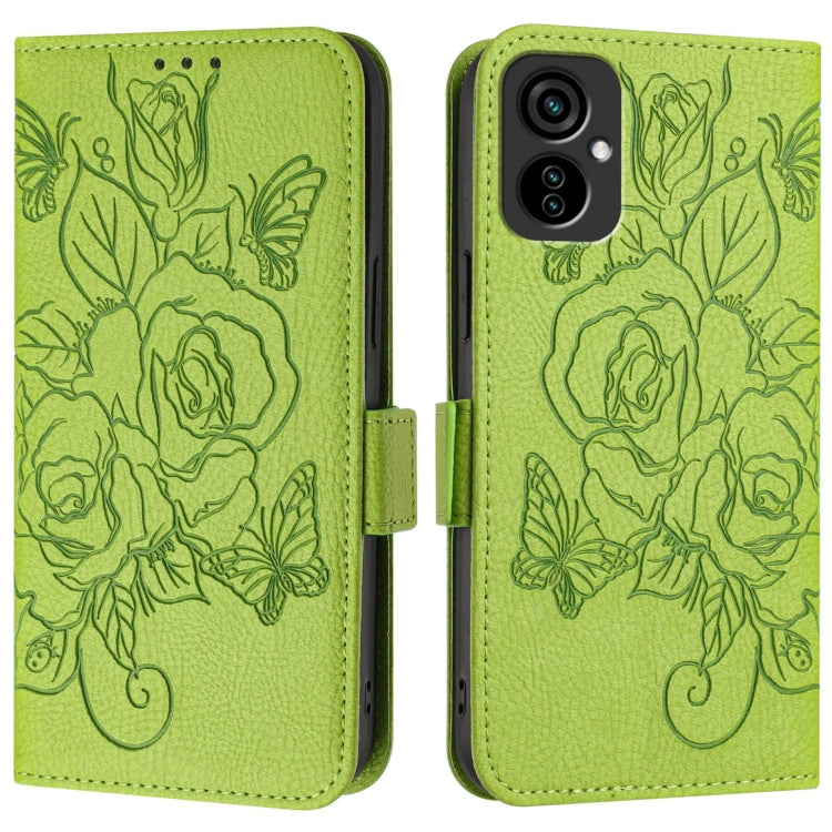 Embossed Rose RFID Anti-theft Leather Phone Case, For Tecno Spark 9 Pro / 9T, For Tecno Camon 19, For Tecno Camon 19 Neo, For Tecno Pop 5c / itel A23 Pro / A17, For Tecno Camon 15 / 15 Air
