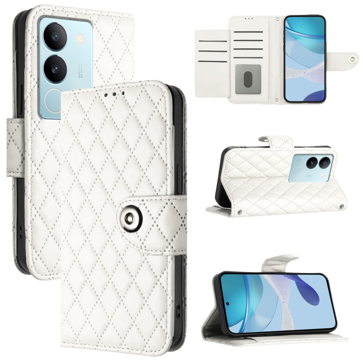 Rhombic Texture Flip Leather Phone Case with Lanyard, For vivo Y27 5G / Y27s, For vivo V29 / V29 Pro, For vivo Y17s 4G / Y17s 5G India, For vivo Y02A / Y02 / Y11 2023 / Y02t, For vivo Y78+ / Y78 / V29 Lite, For vivo Y56 / Y16 / Y02s                    ...