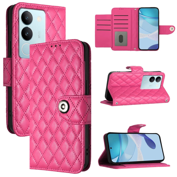 Rhombic Texture Flip Leather Phone Case with Lanyard, For vivo Y27 5G / Y27s, For vivo V29 / V29 Pro, For vivo Y17s 4G / Y17s 5G India, For vivo Y02A / Y02 / Y11 2023 / Y02t, For vivo Y78+ / Y78 / V29 Lite, For vivo Y56 / Y16 / Y02s                    ...