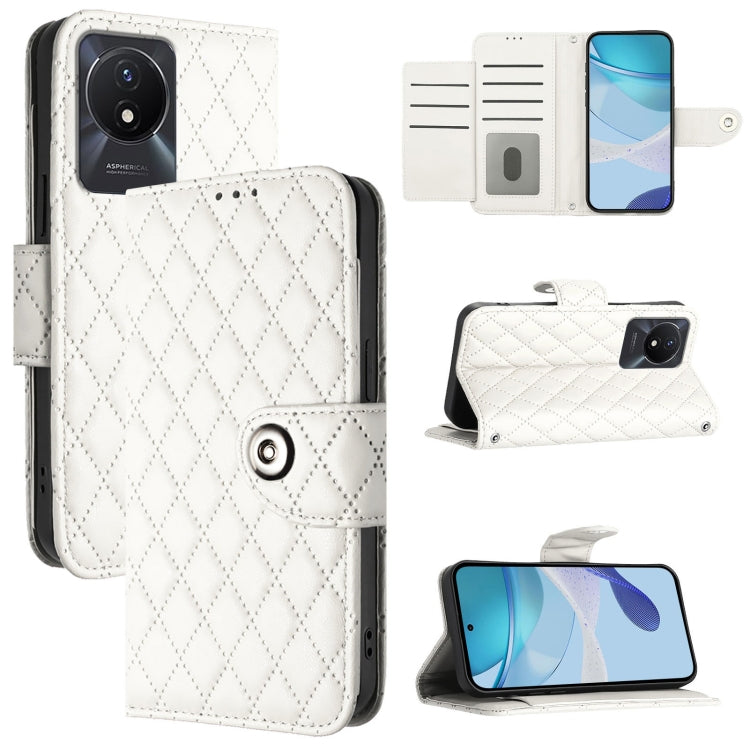 Rhombic Texture Flip Leather Phone Case with Lanyard, For vivo Y27 5G / Y27s, For vivo V29 / V29 Pro, For vivo Y17s 4G / Y17s 5G India, For vivo Y02A / Y02 / Y11 2023 / Y02t, For vivo Y78+ / Y78 / V29 Lite, For vivo Y56 / Y16 / Y02s                    ...