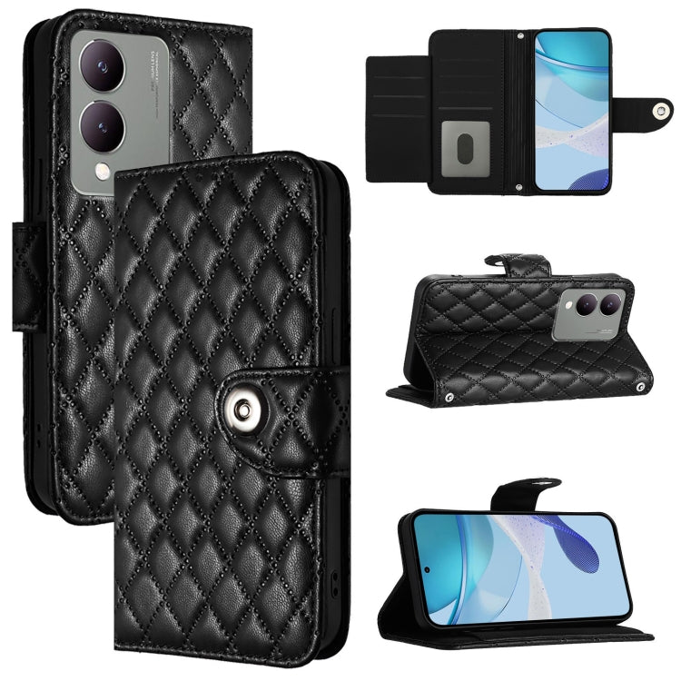 Rhombic Texture Flip Leather Phone Case with Lanyard, For vivo Y27 5G / Y27s, For vivo V29 / V29 Pro, For vivo Y17s 4G / Y17s 5G India, For vivo Y02A / Y02 / Y11 2023 / Y02t, For vivo Y78+ / Y78 / V29 Lite, For vivo Y56 / Y16 / Y02s                    ...