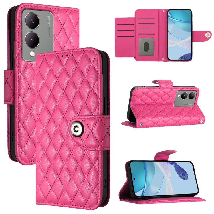 Rhombic Texture Flip Leather Phone Case with Lanyard, For vivo Y27 5G / Y27s, For vivo V29 / V29 Pro, For vivo Y17s 4G / Y17s 5G India, For vivo Y02A / Y02 / Y11 2023 / Y02t, For vivo Y78+ / Y78 / V29 Lite, For vivo Y56 / Y16 / Y02s                    ...