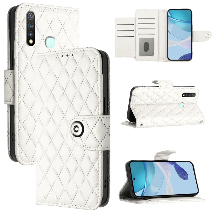 Rhombic Texture Flip Leather Phone Case with Lanyard, For vivo Y76 5G, For vivo Y51 2020 India / Y31 India, For vivo Y53s 5G / Y51a / Y33, For vivo Y52s 5G / iQOO U3, For vivo Y31s 5G / Y72 5G India, For vivo Y70s, For vivo Y30 4G Global               ...