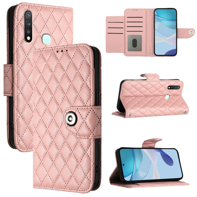 Rhombic Texture Flip Leather Phone Case with Lanyard, For vivo Y76 5G, For vivo Y51 2020 India / Y31 India, For vivo Y53s 5G / Y51a / Y33, For vivo Y52s 5G / iQOO U3, For vivo Y31s 5G / Y72 5G India, For vivo Y70s, For vivo Y30 4G Global               ...