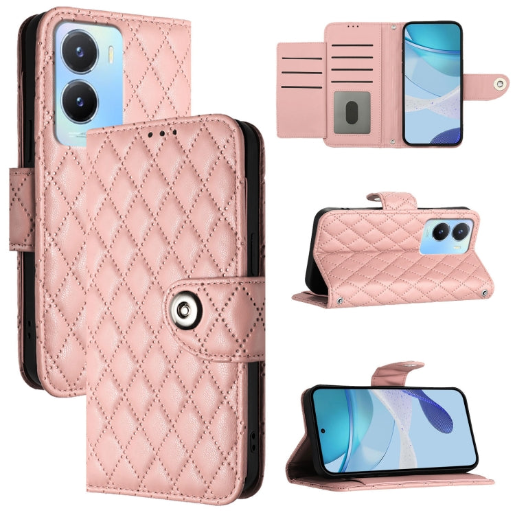 Rhombic Texture Flip Leather Phone Case with Lanyard, For vivo Y27 5G / Y27s, For vivo V29 / V29 Pro, For vivo Y17s 4G / Y17s 5G India, For vivo Y02A / Y02 / Y11 2023 / Y02t, For vivo Y78+ / Y78 / V29 Lite, For vivo Y56 / Y16 / Y02s                    ...