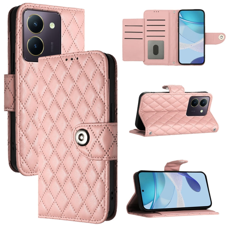 Rhombic Texture Flip Leather Phone Case with Lanyard, For vivo Y27 5G / Y27s, For vivo V29 / V29 Pro, For vivo Y17s 4G / Y17s 5G India, For vivo Y02A / Y02 / Y11 2023 / Y02t, For vivo Y78+ / Y78 / V29 Lite, For vivo Y56 / Y16 / Y02s                    ...