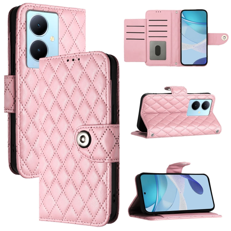 Rhombic Texture Flip Leather Phone Case with Lanyard, For vivo Y27 5G / Y27s, For vivo V29 / V29 Pro, For vivo Y17s 4G / Y17s 5G India, For vivo Y02A / Y02 / Y11 2023 / Y02t, For vivo Y78+ / Y78 / V29 Lite, For vivo Y56 / Y16 / Y02s                    ...