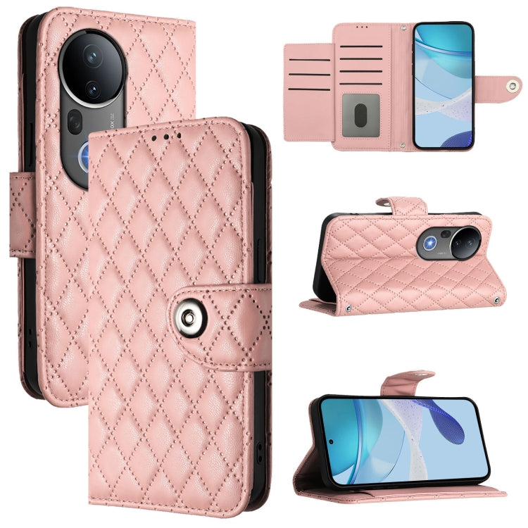 Rhombic Texture Flip Leather Phone Case with Lanyard, For vivo Y29S 5G / Y04 4G Global, For vivo Y29 4G Global, For vivo V50 5G Global, For vivo S20 5G, For vivo S20 Pro 5G, For vivo Y300 5G, For vivo S19 Pro, For vivo S19