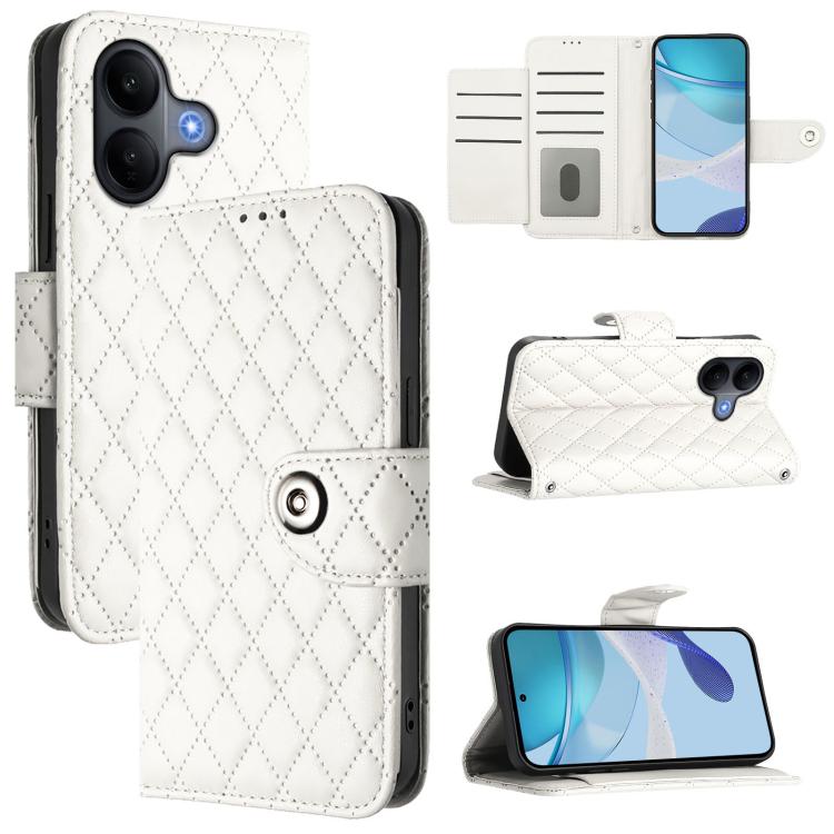 Rhombic Texture Flip Leather Phone Case with Lanyard, For vivo V60 Lite 5G Global, For vivo Y400 5G Global, For vivo Y400 4G, For vivo V60 5G Global, For vivo S30 Pro mini, For vivo S30, For vivo Y39 5G Global, For vivo V50 Lite 5G
