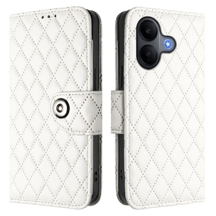 Rhombic Texture Flip Leather Phone Case with Lanyard, For vivo V60 Lite 5G Global, For vivo Y400 5G Global, For vivo Y400 4G, For vivo V60 5G Global, For vivo S30 Pro mini, For vivo S30, For vivo Y39 5G Global, For vivo V50 Lite 5G