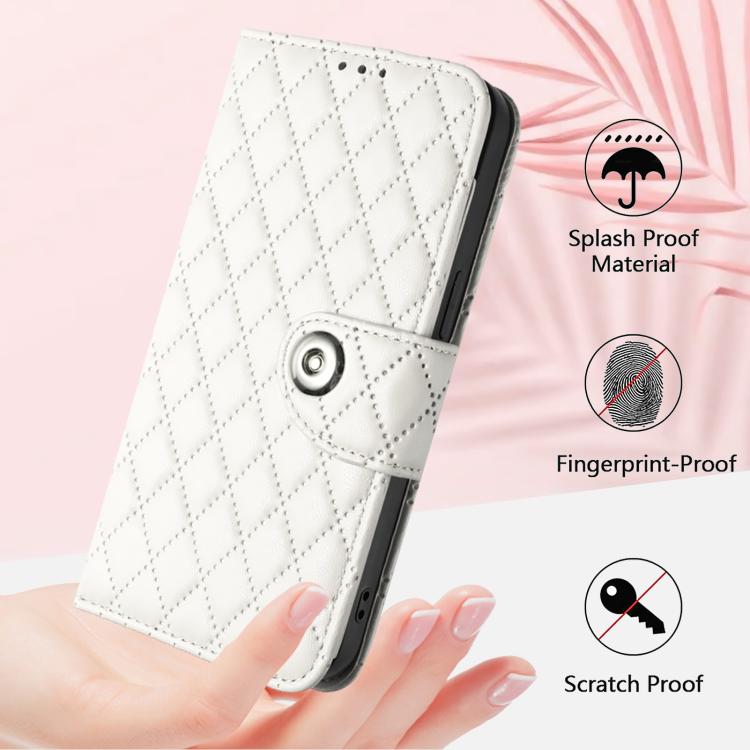 Rhombic Texture Flip Leather Phone Case with Lanyard, For vivo V60 Lite 5G Global, For vivo Y400 5G Global, For vivo Y400 4G, For vivo V60 5G Global, For vivo S30 Pro mini, For vivo S30, For vivo Y39 5G Global, For vivo V50 Lite 5G