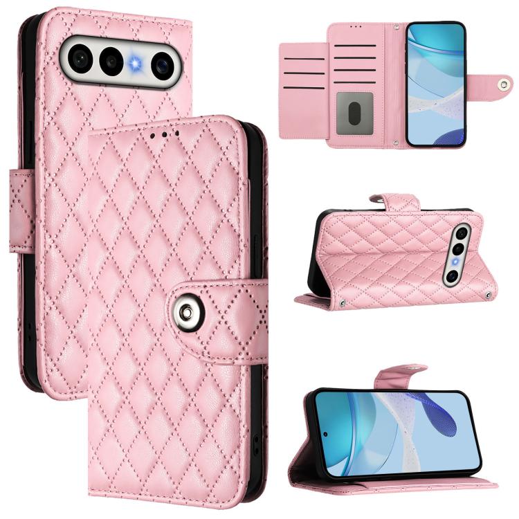 Rhombic Texture Flip Leather Phone Case with Lanyard, For vivo X300 FE 5G Russia / 5G Zeiss, For vivo X300s 5G, For vivo V70 FE 5G, For vivo Y21 5G 2026 Global / Y05 4G, For vivo X300 Ultra 5G, For vivo X300 Pro, For vivo X300, For vivo Y31 5G Global