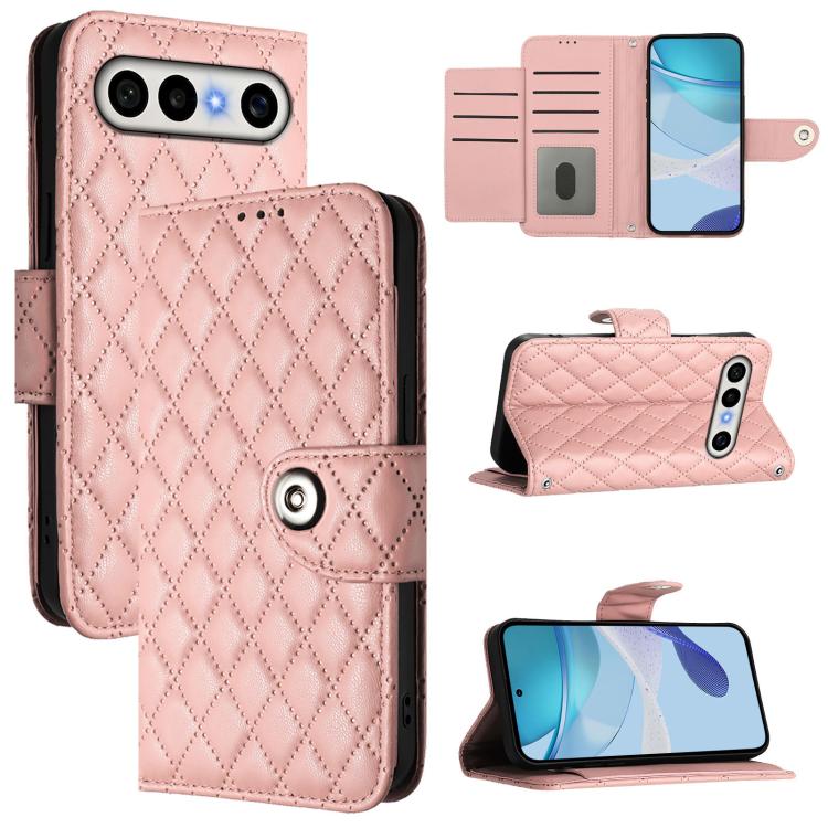 Rhombic Texture Flip Leather Phone Case with Lanyard, For vivo X300 FE 5G Russia / 5G Zeiss, For vivo X300s 5G, For vivo V70 FE 5G, For vivo Y21 5G 2026 Global / Y05 4G, For vivo X300 Ultra 5G, For vivo X300 Pro, For vivo X300, For vivo Y31 5G Global