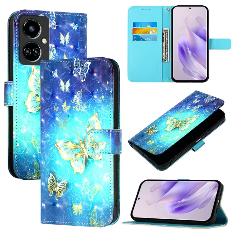 3D Painting Horizontal Flip Leather Phone Case, For Tecno Pova 4, For Tecno Pova Neo 2, For Tecno Spark 9, For Tecno Camon 19, For Tecno Camon 19 Neo, For Tecno Spark 6 Go