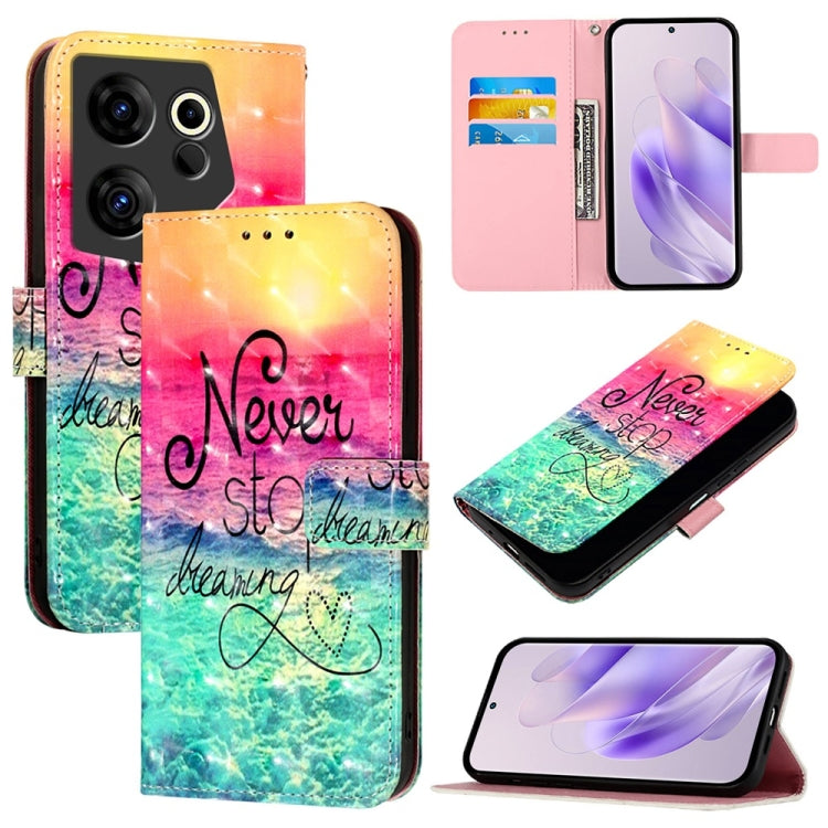 3D Painting Horizontal Flip Leather Phone Case, For Tecno Pova Neo 3, For Tecno Pova 5 4G, For Tecno Camon 20 Premier, For Tecno Camon 20 Pro 5G, For Tecno Camon 20 / 20 Pro 4G, For Tecno Spark Go 2023 / Pop 7