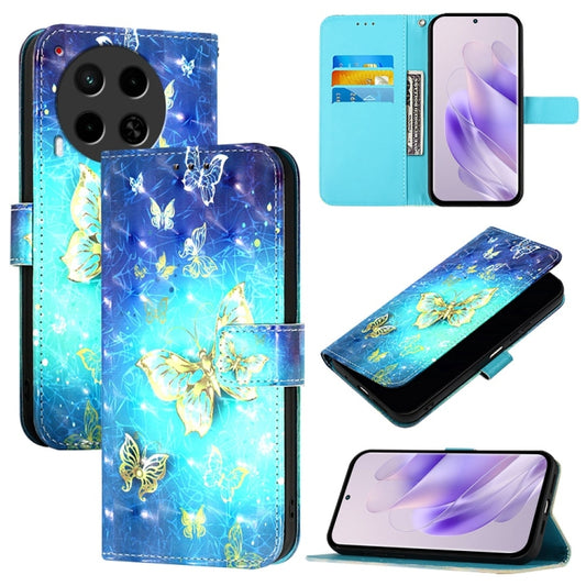 3D Painting Horizontal Flip Leather Phone Case, For Tecno Camon 30 4G / 5G, For Tecno Spark 20 Pro+, For Tecno Spark 20 Pro, For Tecno Spark Go 2024 / Spark 20C, For Tecno Spark 20, For Tecno Pova 5 Pro 5G
