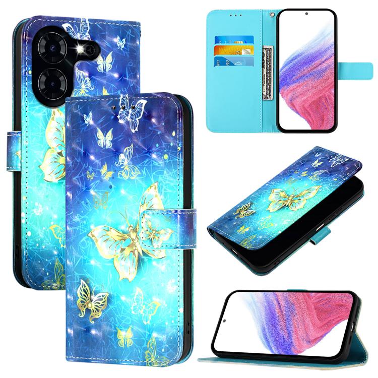 3D Painting Horizontal Flip Leather Phone Case, For Tecno Pova Neo 3, For Tecno Pova 5 4G, For Tecno Camon 20 Premier, For Tecno Camon 20 Pro 5G, For Tecno Camon 20 / 20 Pro 4G, For Tecno Spark Go 2023 / Pop 7