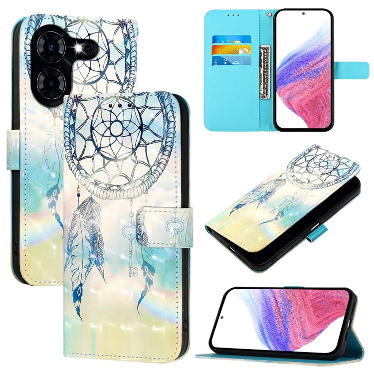 3D Painting Horizontal Flip Leather Phone Case, For Tecno Pova Neo 3, For Tecno Pova 5 4G, For Tecno Camon 20 Premier, For Tecno Camon 20 Pro 5G, For Tecno Camon 20 / 20 Pro 4G, For Tecno Spark Go 2023 / Pop 7