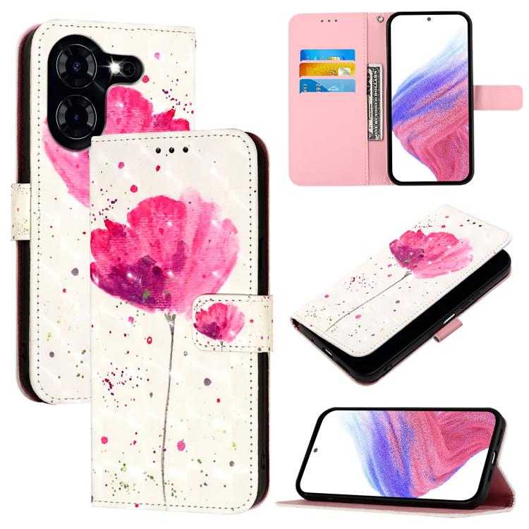 3D Painting Horizontal Flip Leather Phone Case, For Tecno Pova Neo 3, For Tecno Pova 5 4G, For Tecno Camon 20 Premier, For Tecno Camon 20 Pro 5G, For Tecno Camon 20 / 20 Pro 4G, For Tecno Spark Go 2023 / Pop 7