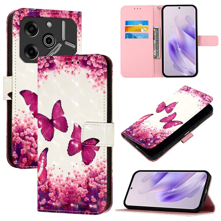 3D Painting Horizontal Flip Leather Phone Case, For Tecno Spark 10 Pro Magic Magenta, For Tecno Pova 6 Neo, For Tecno Pova 6 4G, For Tecno Pova 6 5G / Pova 6 Pro, For Tecno Camon 30 Pro, For Tecno Camon 30 Premier