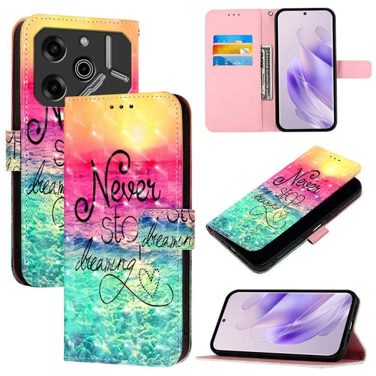 3D Painting Horizontal Flip Leather Phone Case, For Tecno Spark 10 Pro Magic Magenta, For Tecno Pova 6 Neo, For Tecno Pova 6 4G, For Tecno Pova 6 5G / Pova 6 Pro, For Tecno Camon 30 Pro, For Tecno Camon 30 Premier