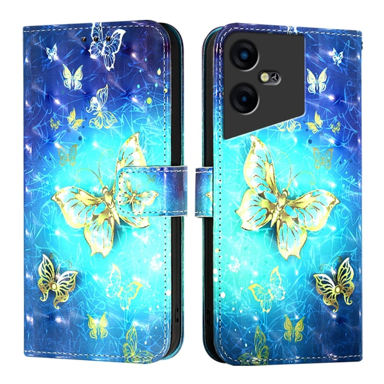 3D Painting Horizontal Flip Leather Phone Case, For Tecno Pova Neo 3, For Tecno Pova 5 4G, For Tecno Camon 20 Premier, For Tecno Camon 20 Pro 5G, For Tecno Camon 20 / 20 Pro 4G, For Tecno Spark Go 2023 / Pop 7