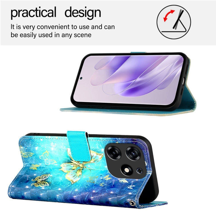 3D Painting Horizontal Flip Leather Phone Case, For Tecno Spark 10 Pro Magic Magenta, For Tecno Pova 6 Neo, For Tecno Pova 6 4G, For Tecno Pova 6 5G / Pova 6 Pro, For Tecno Camon 30 Pro, For Tecno Camon 30 Premier
