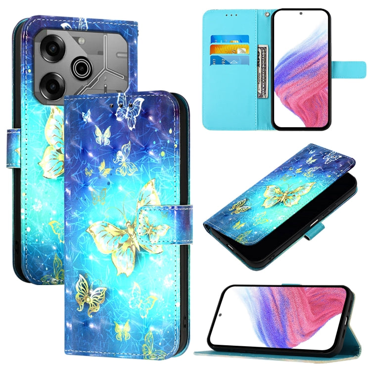 3D Painting Horizontal Flip Leather Phone Case, For Tecno Spark 10 Pro Magic Magenta, For Tecno Pova 6 Neo, For Tecno Pova 6 4G, For Tecno Pova 6 5G / Pova 6 Pro, For Tecno Camon 30 Pro, For Tecno Camon 30 Premier