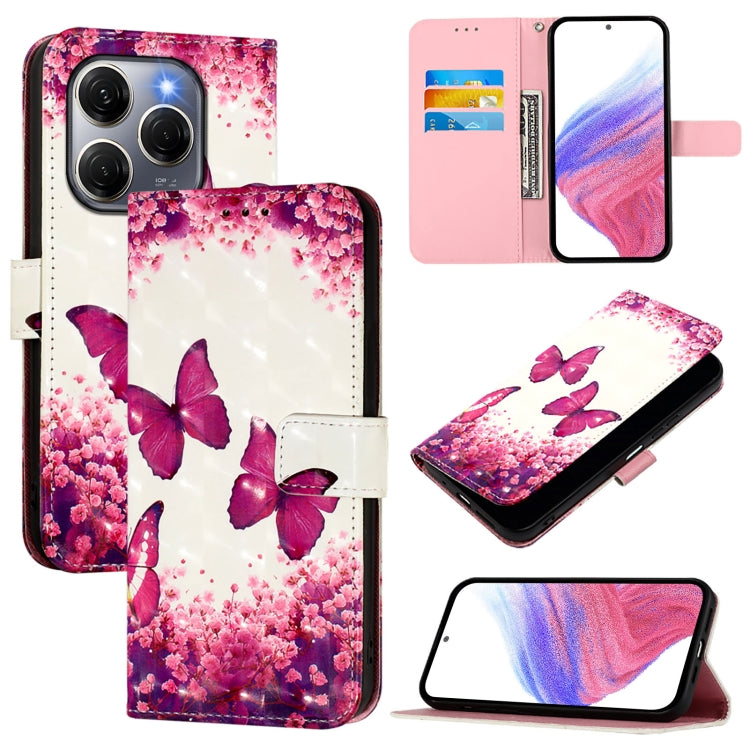 3D Painting Horizontal Flip Leather Phone Case, For Tecno Camon 50 4G, For Tecno Spark 30 5G / Pova 6 Neo 5G, For Tecno Spark Go 1 / Go 2025, For Tecno Spark 30C, For Tecno Spark 20 Pro 5G, For Tecno Pop 6C