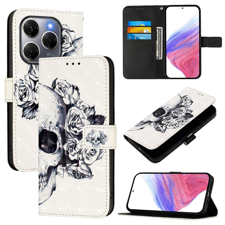 3D Painting Horizontal Flip Leather Phone Case, For Tecno Camon 50 4G, For Tecno Spark 30 5G / Pova 6 Neo 5G, For Tecno Spark Go 1 / Go 2025, For Tecno Spark 30C, For Tecno Spark 20 Pro 5G, For Tecno Pop 6C