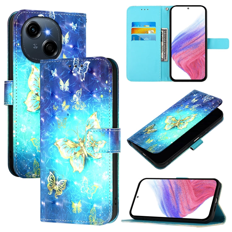 3D Painting Horizontal Flip Leather Phone Case, For Tecno Camon 50 4G, For Tecno Spark 30 5G / Pova 6 Neo 5G, For Tecno Spark Go 1 / Go 2025, For Tecno Spark 30C, For Tecno Spark 20 Pro 5G, For Tecno Pop 6C