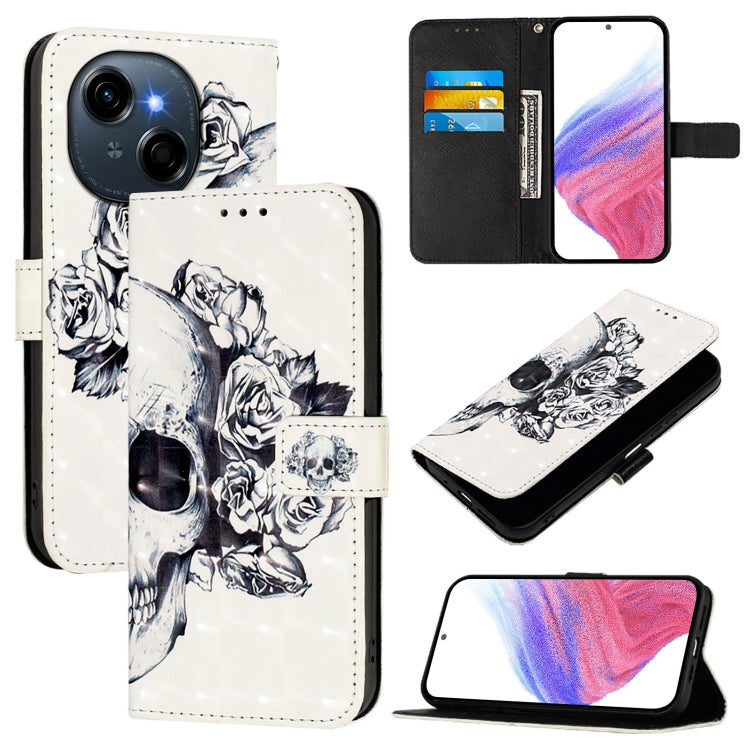 3D Painting Horizontal Flip Leather Phone Case, For Tecno Camon 50 4G, For Tecno Spark 30 5G / Pova 6 Neo 5G, For Tecno Spark Go 1 / Go 2025, For Tecno Spark 30C, For Tecno Spark 20 Pro 5G, For Tecno Pop 6C